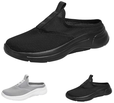 Herrtofflor, nät, tofflor, stängda tofflor, unisex fritidsskor, bekväma utomhusskor, mode halvskor, mjuka sulor, platta skor, halkfria sommarskor, ventilerande sovskor