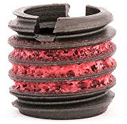 E-Z LOK Threaded Insert for Metal 12L14 Carbon Steel Thread Inserts 5/16-18 Internal Threads, 1/2-13 External Threads, 0.484 Length Pack of 10