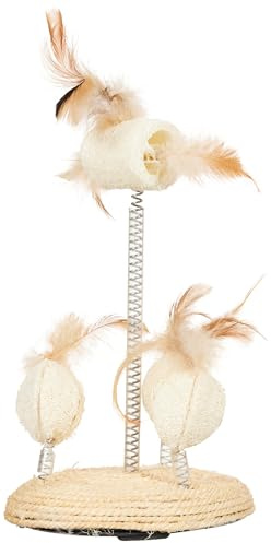 Trixie Sisalständer mit Naturspielzeug auf Federn, ø 15 × 30 cm