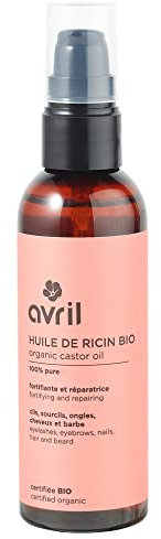 Avril - Huile de Ricin Bio - 100% Pure, Pressée à Froid - Cheveux et Ongles - Certifié Bio Ecocert - Conditionné en France - 100ml