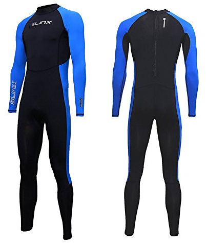 Full Body Dive Wetsuit Sports Skins Rash Guard for Men Women, UV Protection Long Sleeve One Piece Swimwear for Snorkeling Surfing Scuba Diving Swimming Kayaking Sailing Canoeing (S)
