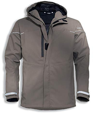 Uvex New Worker Arbeitsjacke - Wetter-Jacke f. Herren - Beige - Gr M