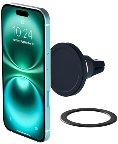 iOttie Velox Magnetische KFZ-Halterung für Lüftungsschlitze, kompatibel mit MagSafe iPhones einschließlich iPhone 12, iPhone 13, iPhone 12/13 Mini, Pro, Pro Max, swartz, MGSFIO102