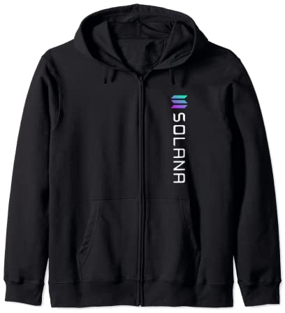 Solana SOL Chaîne de blocage avec logo Crypto | Solana SOL Sweat à Capuche