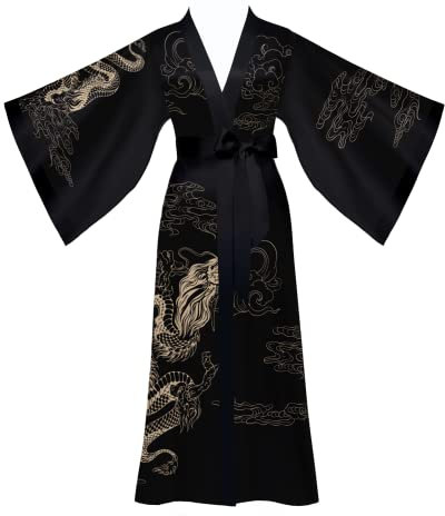 Yemmert Vestaglia Lungo Kimono Donna Pigiama