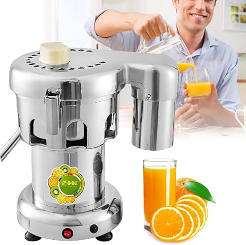 GBHJJ CíTricos EléCtrico Exprimidor Comercial, MáQuina Exprimidora CentríFuga Resistencia con Tolva de AlimentacióN Grande 2 L, con Filtro para Tiendas de Jugos, Restaurantes, Hoteles