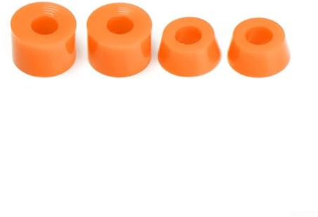 4pcs Conical PU Bushings for Skateboard Trucks Perfect Suspension Solution (Orange)