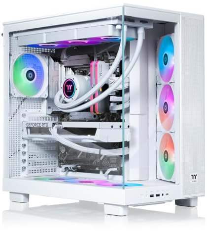 Thermaltake LCGS View 9580S-380XL Gaming Desktop (AMD Ryzen™ 9 9950X3D, ToughRam 32GB DDR5 6000MT/s RGB Memory, NVIDIA® GeForce RTX™ 5080, 2TB NVMe M.2, WiFi, Windows 11) VXLS-X870-580-LCS