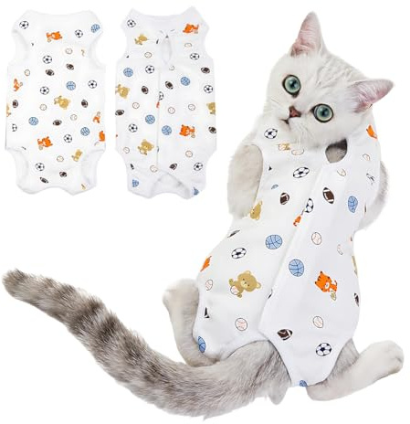 LQUYTA Recovery Suit Gatto Body Dopo Op Anti-lecking, Tutina Gatto Post Operatoria, Tutina per Gatti Post Intervento Chirurgico per Medicina Chirurgica