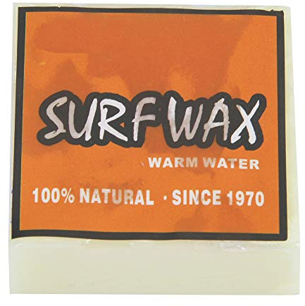 Cera da surf, antiscivolo, lunga durata, per tavole da surf, skimboard, skateboard, accessori per il surf, base di cera per tavole da surf, con adesivo per temperature di acqua (Arancia)
