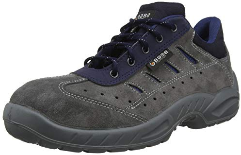 BASE Protection Colosseum S1P SRC Zapato de Seguridad, Talla: 45, Color: Gris/Cobalto, B0163GCR45