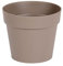 EDA - Pot de Fleur Rond TOSCANE Ø 14 cm - Volume 1,1 L - Ø 13,5 cm x H.11,7 cm - Taupe