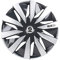 Satz Sparco Radzierblenden Lazio 13-Zoll Grau/Silber
