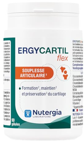 Nutergia – Souplesse Articulaire – Formation et maintien du cartilage – Préservation du Cartilage – Complément alimentaire – 90 Gélules – Fabrication Française