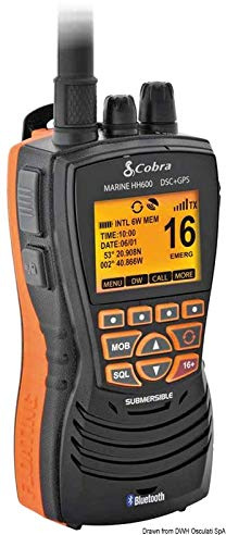 Cobra marine MR HH600 GPS BT EU VHF black