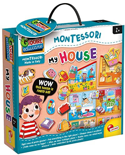 Liscianigiochi, Montessori La Casa Gigante Gioco Educativo Prescolari, Multicolore, 85644, ‎28.5 x 28.5 x 6.7 cm, 700 grammi