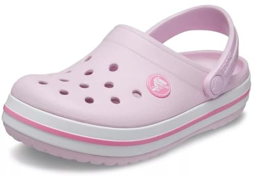 Crocs Crocband Clog K, Zuecos Unisex niños, Rosa Ballerina Pink, 36/37 EU
