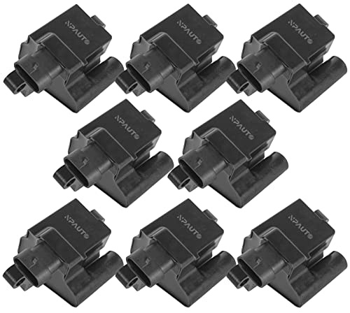 Square Ignition Coil Pack Compatible with 4.8 5.3 6.0 V8 2001 2002 2003 2004 2005 2006 Chevy Silverado 1500 2500 HD Suburban Avalanche Express GMC Sierra Yukon Savana Cadillac Escalade, IC400 D581