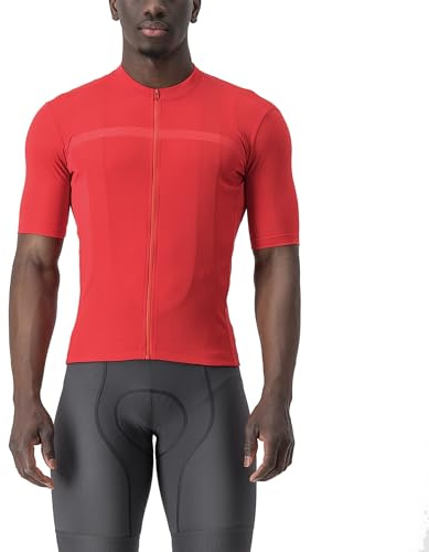 CASTELLI Classifica Jersey – Men’s Cycling Jersey, Breathable, Lightweight and Comfortable for Long Distances Red