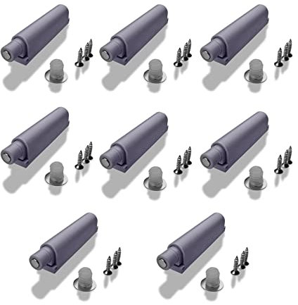 Türdämpfer Magnetische,8 pcs Möbel Dämpfer,Druck Touch Release Schrank Magnet,Magnetische Türschnäpper,Dämpferpuffer,Anschlagdämpfer,Softclose Tür dämpfer,für Möbel Schublade Schranktüren, H60275