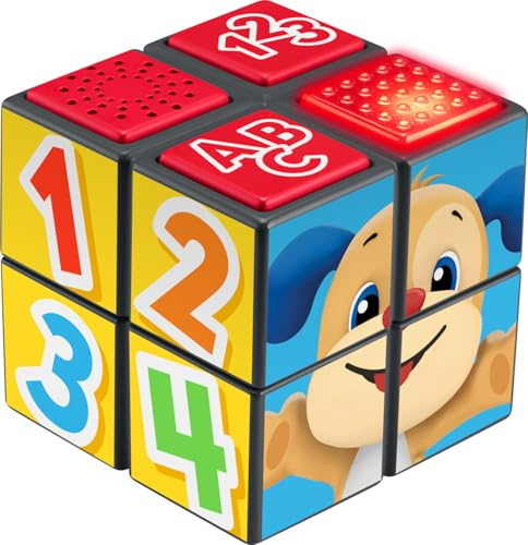 Fisher-Price Laugh N Learn Puppy's Activity Cube - Toddler Toy - Includes All Necessary Components