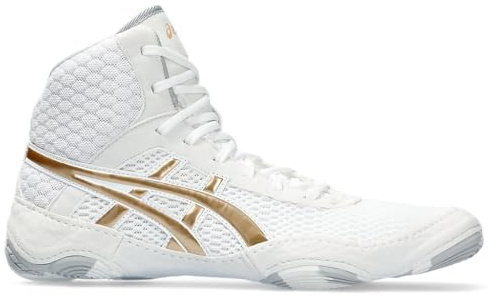 ASICS Women's MATBLAZER Wrestling Shoes, 6, White/Champagne