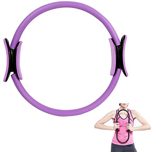 Labstandard Pilates-Ring, magischer Fitness-, Pilates-Kreis mit doppelt gepolsterten Griffen, Widerstandsgerät, Toning, Modellierung, Yoga, Pilates-Ring für Frauen, Bauchmuskeln und Beine