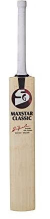SG Maxstar Classic Premium Cricketschläger aus englischer Weide, kurzer Griff, Erwachsenengröße