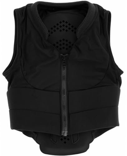 Covalliero Rückenschutzweste BackPro3, Rückenprotektor, Reitweste, XS, schwarz, Nylon, Polyester, Schaumstoff, Erwachsene, atmungsaktiv, mit Gurtband