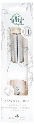 So Eco Biodegradable Double-Sided Foot Rasp – Eco-Friendly Pedicure Foot File for Callus Removal & Smoother Heels, Vegan & Cruelty Free