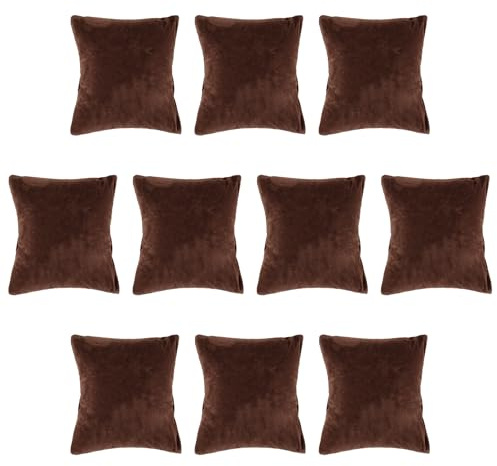 AUEAR, 10 Pack Brown Velvet Watch Pillows Small Jewelry Displays Pillow Bracelet Bangle Cushions Display for Gift Box