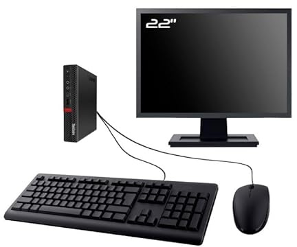 Lenovo PC M720q Tiny Ecran 22 Intel I3-8100T RAM 32Go SSD 2To W11 WiFi
