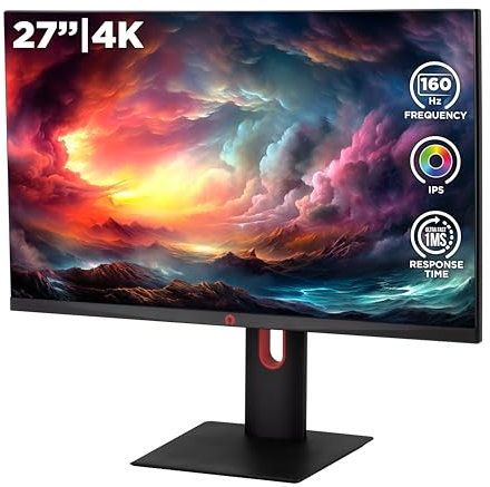 Konix Gaming Monitor Stormfury 4K 27“ PC, PS5, Switch 2, Xbox - Ultra HD 2.160 px - 160 Hz - 1 ms - FreeSync - 2 x HDMI 2.1 - DisplayPort - IPS-Panel