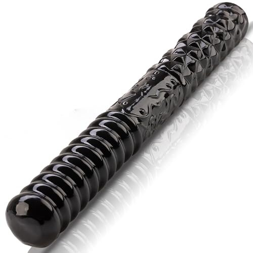 Doppeldildo für frauen 38cm ⌀4cm Diloschwanz für frauen Long Dildo weich Dildo für männer Doppeldilos Sexspielzeug solo Diloschwanz für männer dick lang D45M (Schwarz)