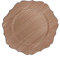 Avilia Sottopiatto in Ceramica con Effetto Legno, Diametro 33 cm, Elegante e Raffinato per una Tavola Accogliente e Moderna, Perfetto per Occasioni Speciali e Regali di Classe.