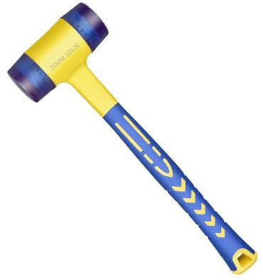 Martillo de goma doble cabeza multifuncional doble cara martillo blando plástico recubierto herramienta manual instalación