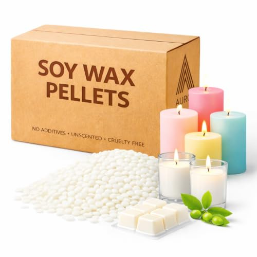 Soy Wax 5KG - Pure SOYA Candle Wax, Low Frosting, Strong Scent Throw