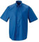 Russell Collection Men’s Short Sleeve Easy Care Oxford Shirt (Oxford Blue, 16.5 inch)