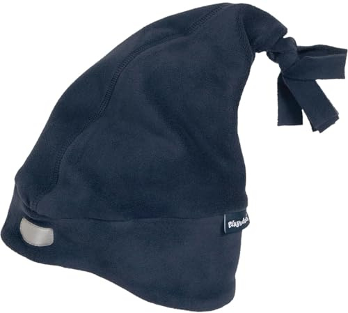 Playshoes Unisex Kinder Fleece-Mütze Wintermütze, Zipfelmütze Marine, 55cm