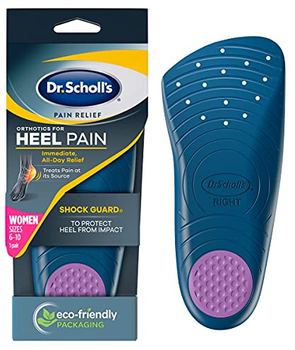 Dr. Scholl's Ortesi per il sollievo dal dolore per il tallone, 1 coppia, taglia 6-10