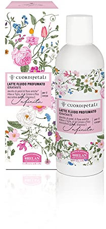 Helan, Cuor di Petali, Crema Corpo Idratante, Fluida e Nutriente - Latte Delicato e Setificante con Estratti di Altea e Tiglio per Pelle Morbida - Crema Corpo Profumata con Vitamina E, 200 ml