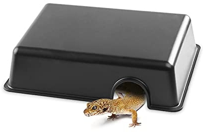 WANGCL Cachette en plastique polypropylène pour reptiles serpents araignées lézards (grande cache)