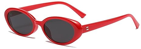 LHSDMOAT Occhiali da Sole Cat's Eye Retro Anni '70 Ovale - Unisex Stile Vintage per Guida e Viaggio, Lenti UV400 Protezione Occhi Moda Contemporanea
