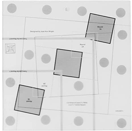 Acrylic Template Sewing Ruler Log Cabin Trim Tool Sewing Ruler Curvy Log Cabin Trim Tool Finished Blocks for DIY Patchwork Sewing Quilting Projects and Deco Trims