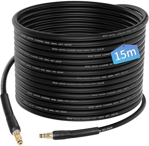 RUKHOOL 15M Hochdruckschlauch für Kärcher K7 K2 K3 K4 K5 K6 Hochdruckreiniger Schlauch Zubehör Hochdruck Verlängerung Ersatzschlauch für Kärcher Verlängerungsschlauch Hochdruckkabel Ersatzteile