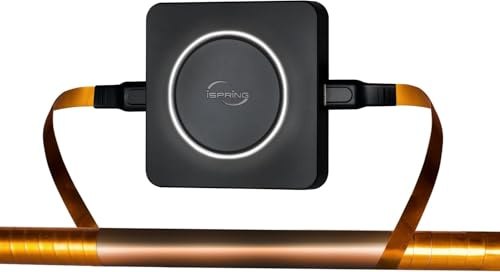 iSpring ED2000S Addolcitore Elettronico per Tutta la Casa, Condizionatore Elettronico dell’Acqua Dura Senza Sale, Design con Luce LED Respirante e Magnete, Previene la Formazione di Ruggine e Calcare