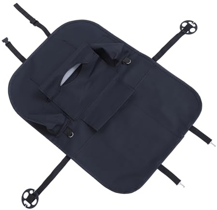 PRETYZOOM Organizador de Asiento de Coche de Protector de Respaldo Bolsa de Almacenamiento para Vehículos y Suvs de Instalar y Limpiar Color Negro