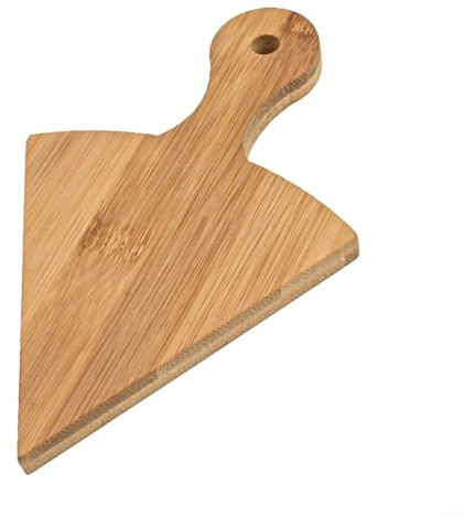 Yuanpgky Bandeja triangular de madera para pizza con tabla de cortar, bandeja circular de 6 piezas de 12 pulgadas para fiestas de pizza, picnics y postres, diseño apilable para un fácil almacenamiento