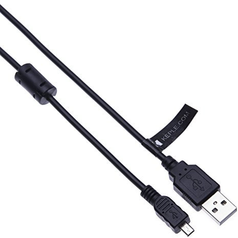 Keple UC-E6 USB Data Sync & Photo Image Transfer Cable Lead Compatible with Panasonic Lumix DMC-TZ Series: DMC-TZ20 DMC-TZ22 DMC-TZ3 DMC-TZ35 DMC-TZ37 USB 2.0 A Male To Mini B 8-pin Male 1.5m