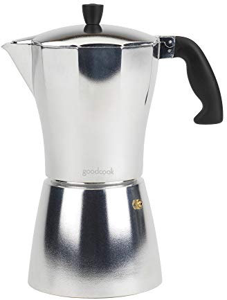 GoodCook Koffe 12-Cup Aluminum Stovetop Moka Pot Espresso Maker, Silver